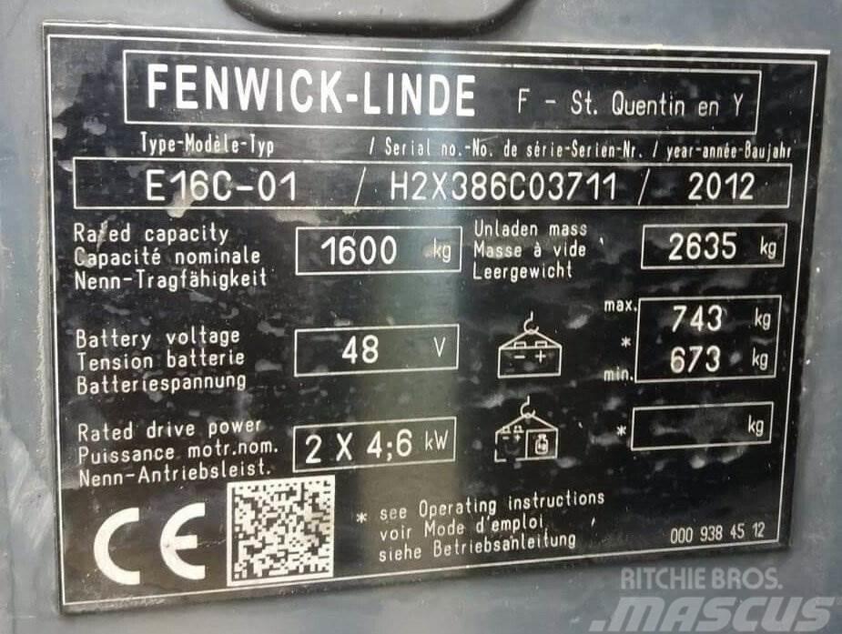 Fenwick E16C-01 Šakiniai krautuvai - Kita