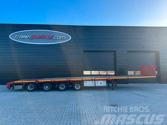 Es-ge Mega teleskob trailer Bortinių sunkvežimių priekabos su nuleidžiamais bortais