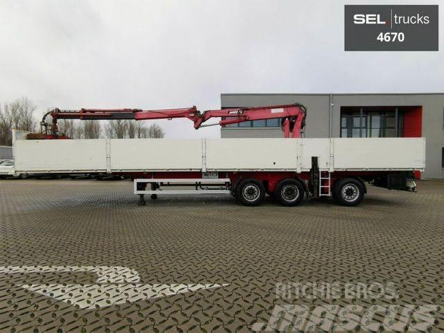  H&amp;W / MKG Kran / Lenkachse / Liftachse Bortinių sunkvežimių priekabos su nuleidžiamais bortais