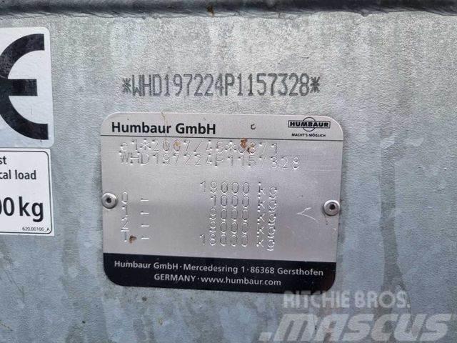 Humbaur HBTZ 197224 BS schräg mit Alu-Bordwände Mažų aukščių krautuvai