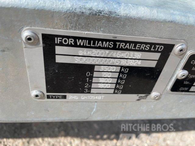 Ifor Williams 2Hb GH35, NEW NOT REGISTRED,machine transport824 Autovežių priekabos