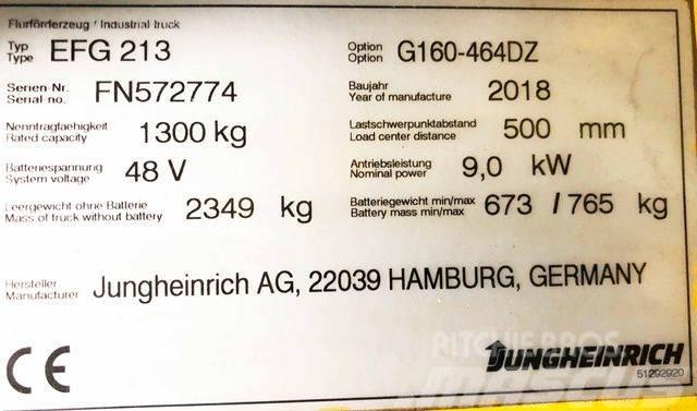 Jungheinrich EFG213 - 4640MM HUBHÖHE - BATTERIE 2021 - 100% Šakiniai krautuvai - Kita