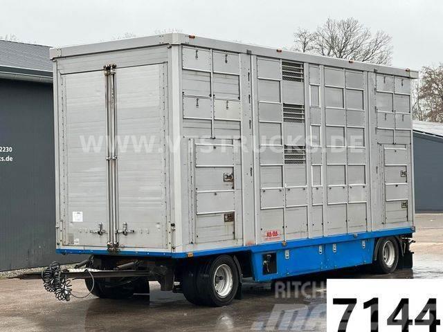 KA-BA 4.Stock Anhänger Aggregat, Tränke, Hubdach Gyvulių pervežimo priekabos