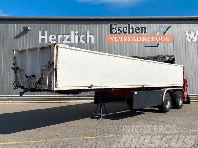 Langendorf 20/24 | Kran MKG HLK330*hydr. Klappen*Reifen:90% Bortinių sunkvežimių priekabos su nuleidžiamais bortais