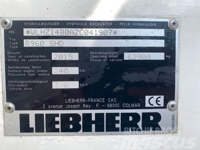 Liebherr R960 SHD ** BJ. 2015* 10.000H/Klima/ZSA/TOP Zust Vikšriniai ekskavatoriai