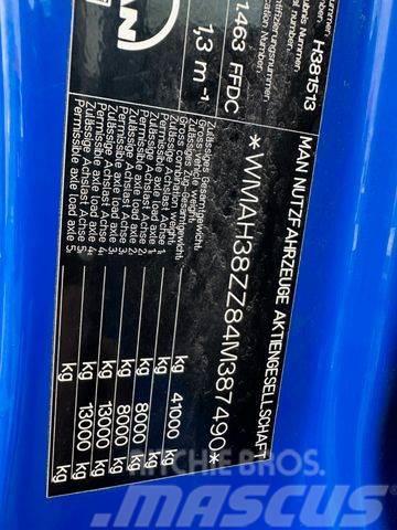 MAN TGA 41.460 for containers and scrap + crane 8x4 Automobiliniai kranai
