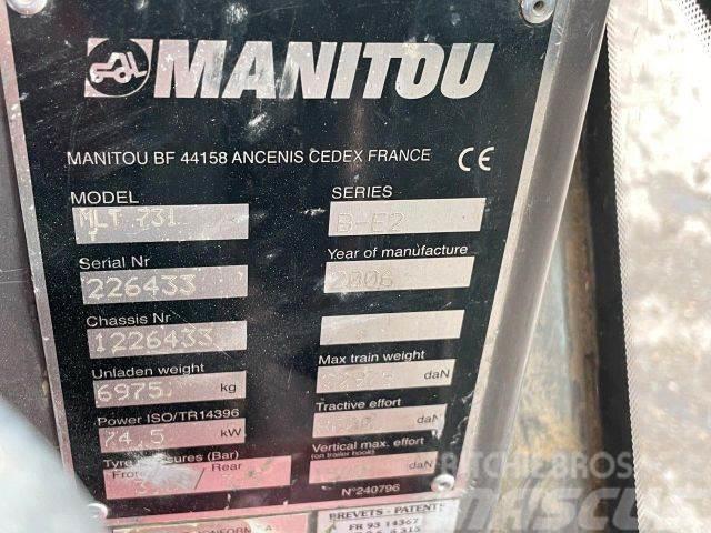 Manitou MTL731 frontloader 4x4 VIN 433 Naudoti ratiniai krautuvai
