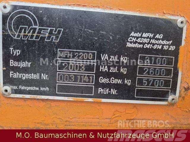 Schmidt AEBI Bougie MFH 2200 / Kehrmaschine / Šlavimo sunkvežimiai