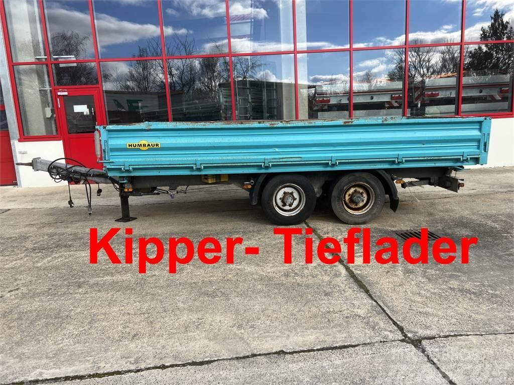 Humbaur HTK 10 50 24 Tandem Kipper- Tieflader Savivartės priekabos