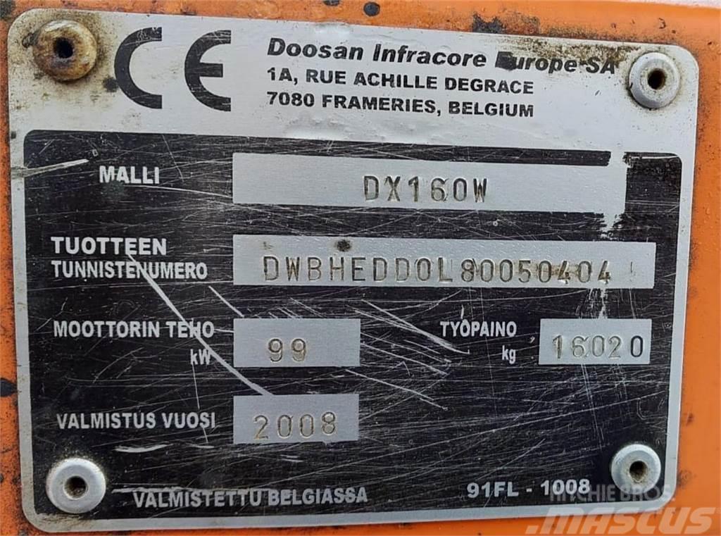 Doosan DX160W Ratiniai ekskavatoriai