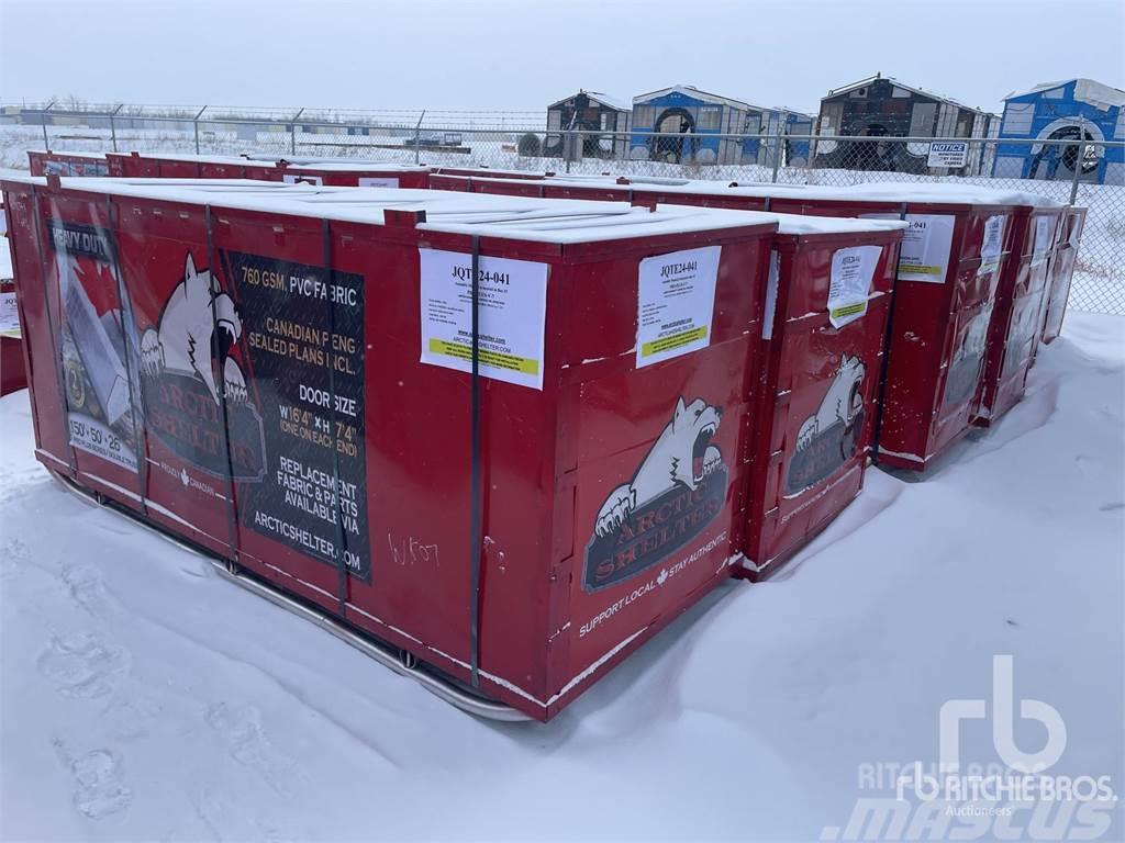 Arctic Shelter 150 ft x 50 ft x 26 ft Peak Dou ... Plieno karkaso pastatai