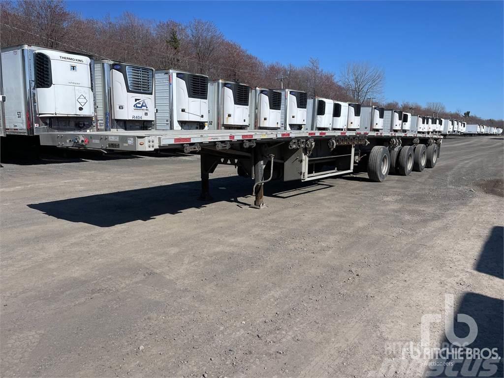 Manac 53 ft Quad/A Bortinių sunkvežimių priekabos su nuleidžiamais bortais