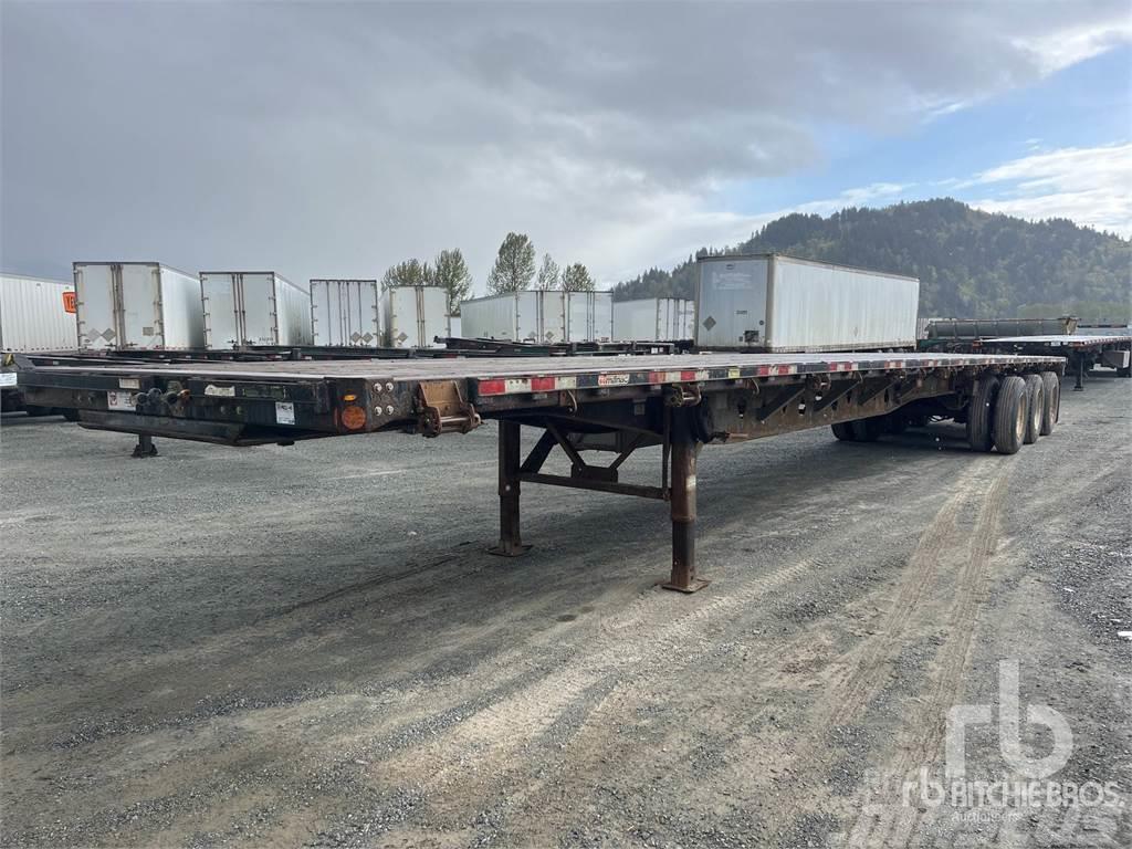 Manac 53 ft Tri/A Bortinių sunkvežimių priekabos su nuleidžiamais bortais