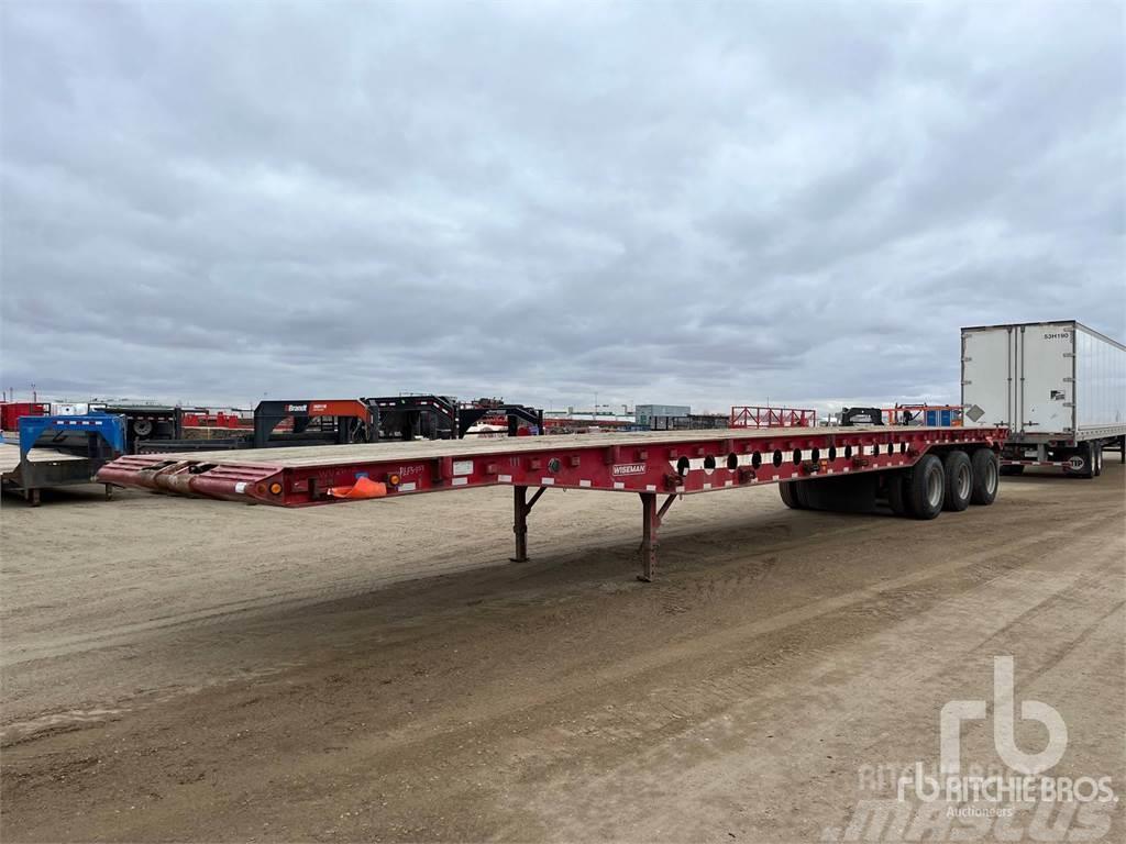  SCONA 51 ft Tri/A Flatbed Bortinių sunkvežimių priekabos su nuleidžiamais bortais