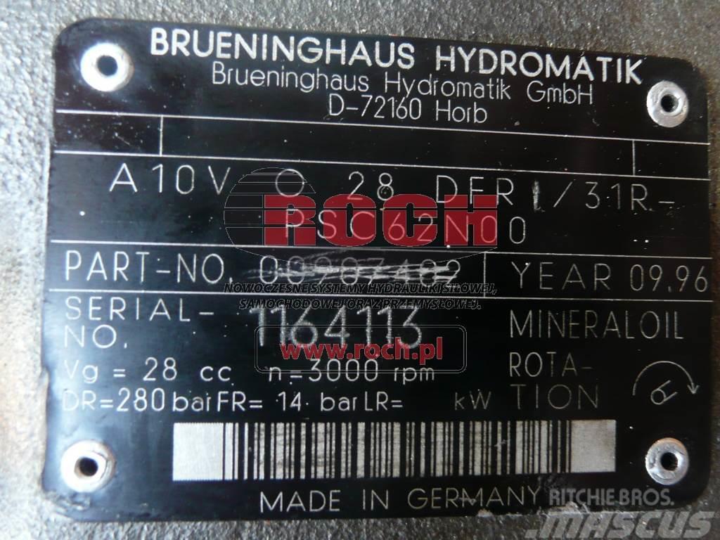 Brueninghaus Hydromatik A10VO28DFR/31R-PSC62N00 00907402 Hidraulikos įrenginiai