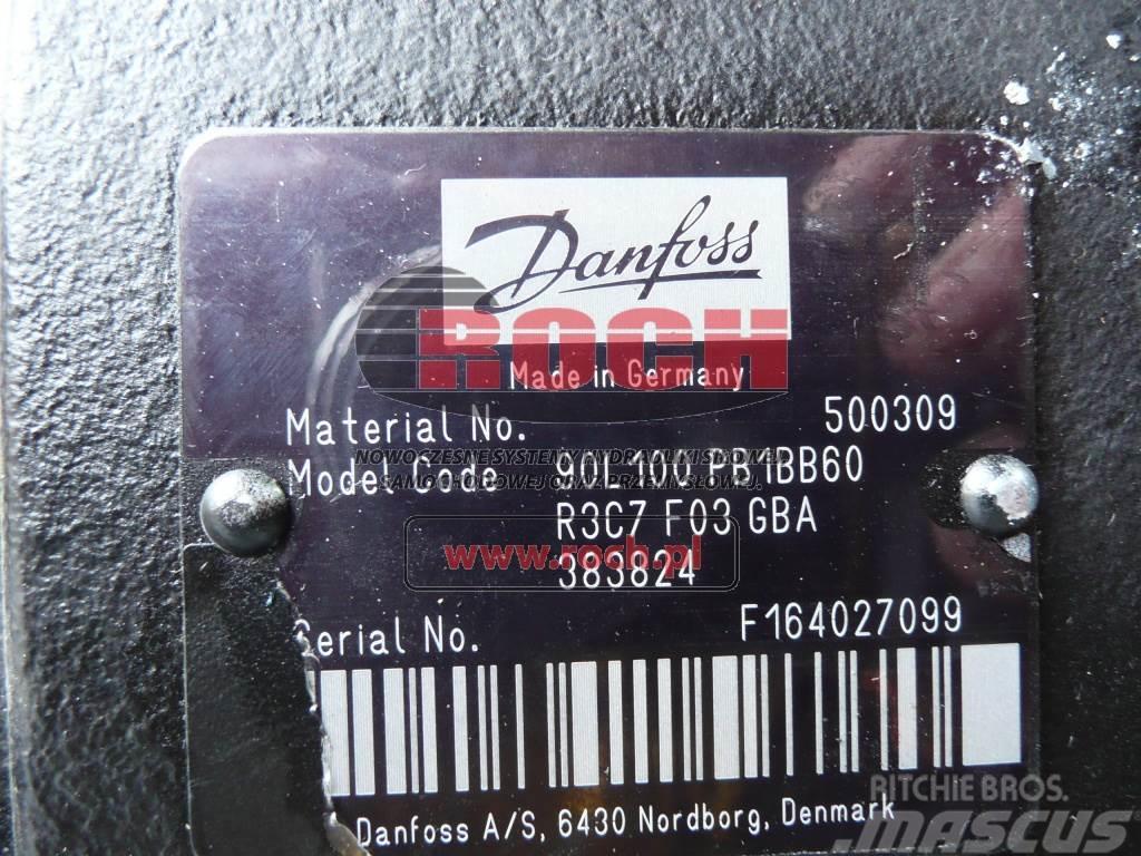 Danfoss 500309 90L100PB1BB60 R3C7F03GBA 383824 Hidraulikos įrenginiai