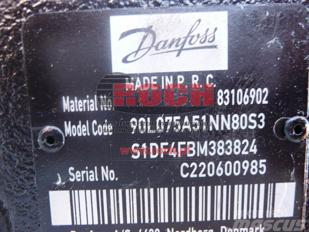Danfoss 83106902 90L075A51NN80S351DF4FBM383824 Hidraulikos įrenginiai