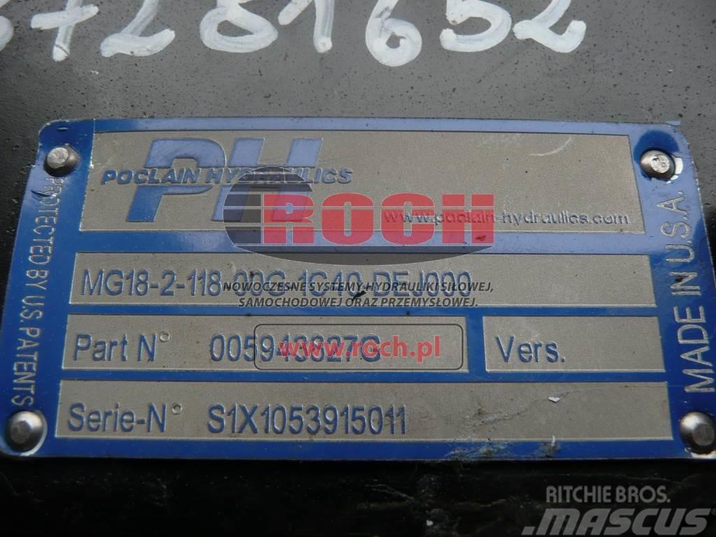 Poclain MG18-2-118-00G-1C40-DEJ000 005943827-G 87281652 Varikliai