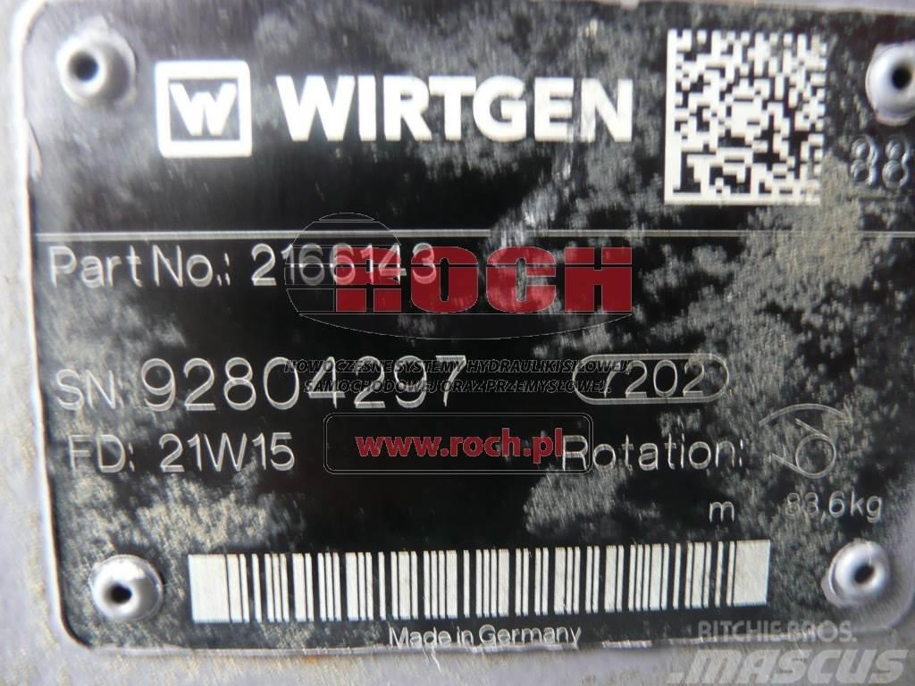 Wirtgen 2166143 Hidraulikos įrenginiai