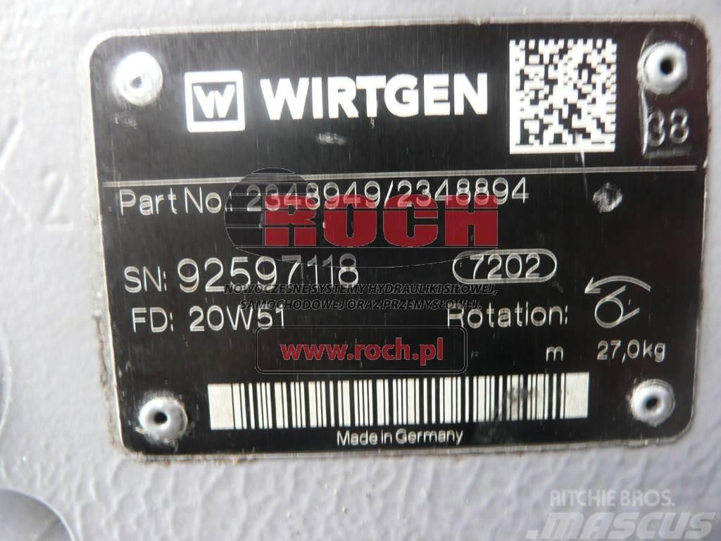 Wirtgen 2348949 / 2348894 Hidraulikos įrenginiai