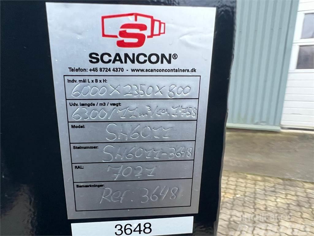  Scancon SH6011 Hardox 11m3 - 6000 mm container Platformos