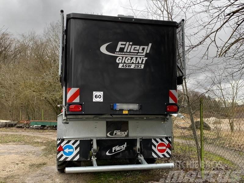 Fliegl ASW 281 GIGANT FOX + Top Lift Light 40m³ Kitos priekabos