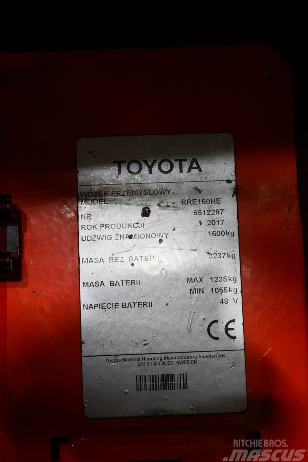 Toyota RRE160HE Šakiniai krautuvai su prailgintu keltuvu