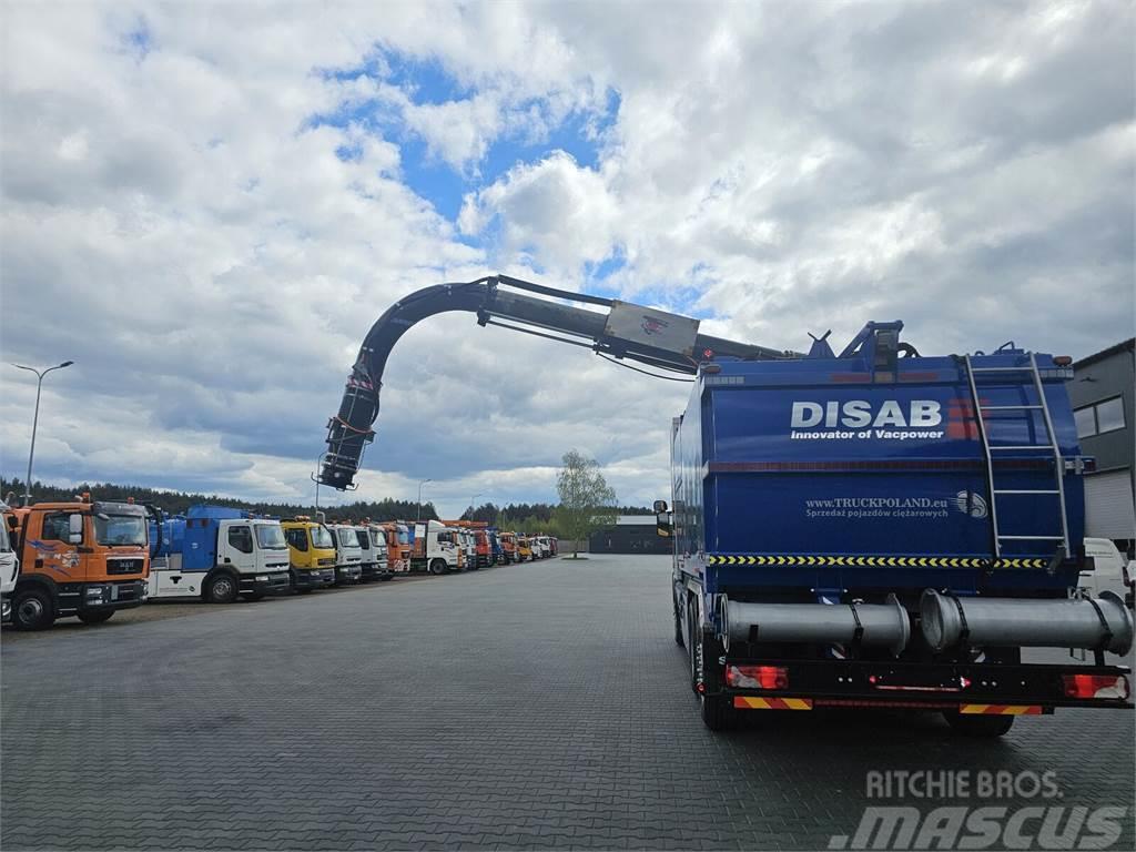 Scania DISAB ENVAC Saugbagger vacuum cleaner excavator su Šiukšliavežės