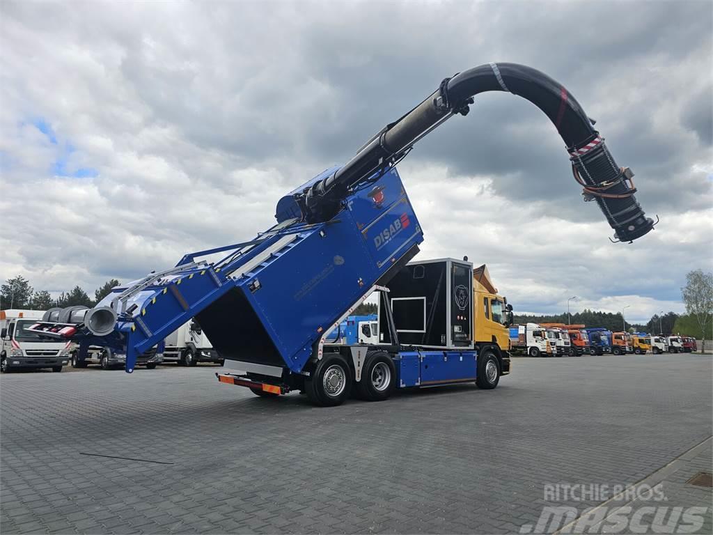 Scania DISAB ENVAC Saugbagger vacuum cleaner excavator su Kombinuotos paskirties / vakuuminiai sunkvežimiai