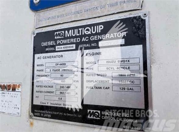 MultiQuip WHISPERWATT DCA400SSI4i Dujų generatoriai
