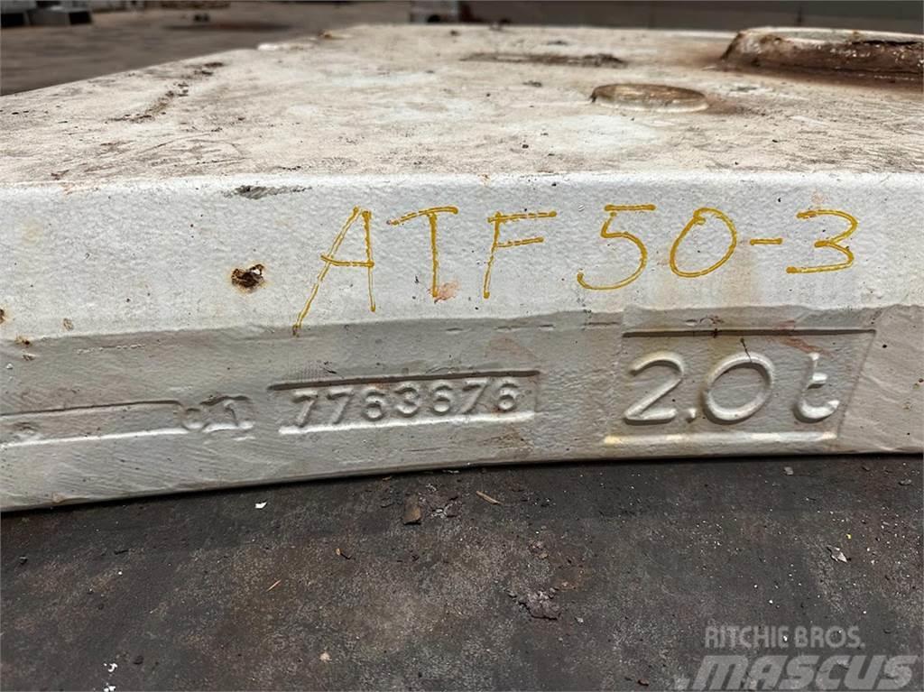 Faun ATF 50-3 counterweight 2 ton Kranų dalys ir įranga