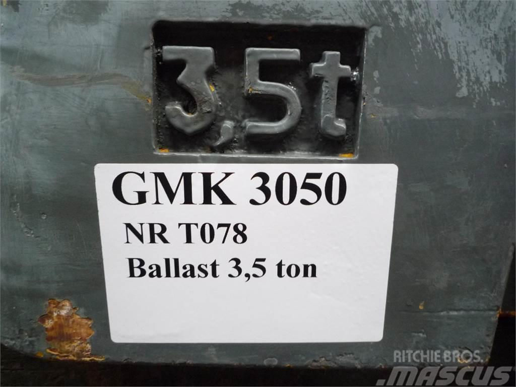 Grove GMK 3050 counterweight 3,5 ton Kranų dalys ir įranga