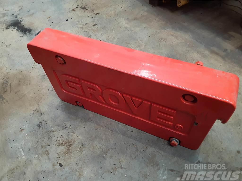Grove GMK 5130-2 counterweight 1 ton Kranų dalys ir įranga