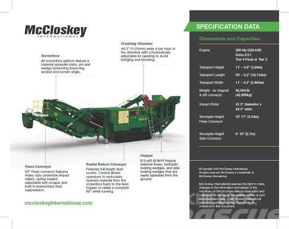 McCloskey I44RV3HD Trupintuvai