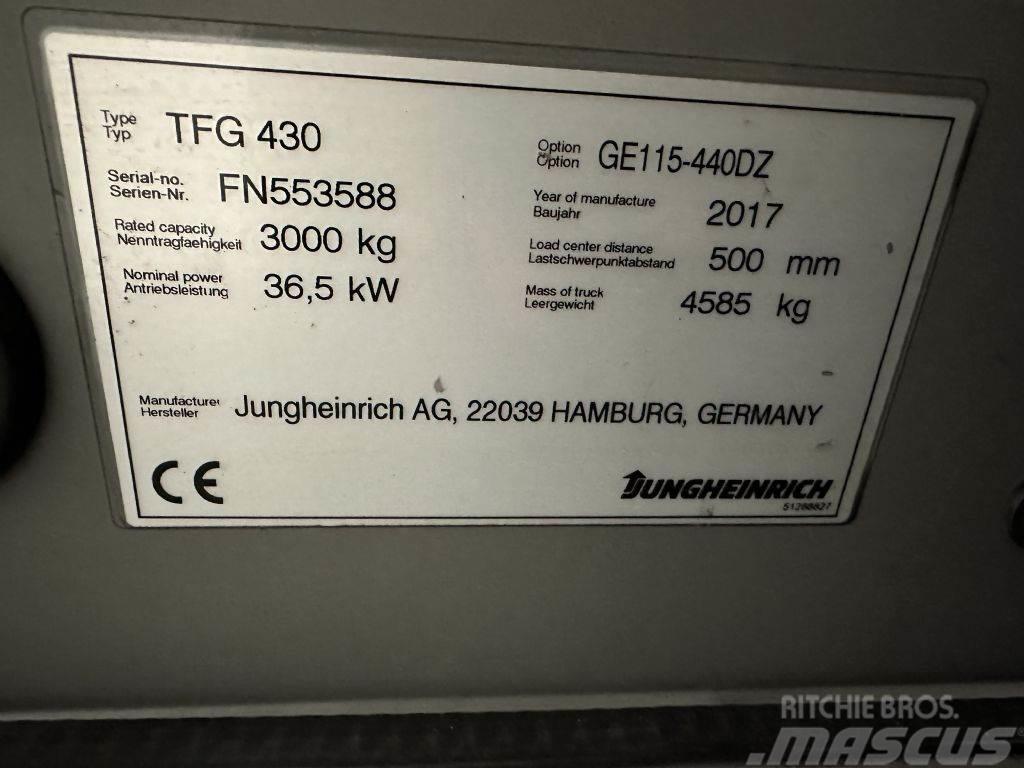 Jungheinrich TFG 430 - TRIPLEX 4,4 m LPG (dujiniai) krautuvai