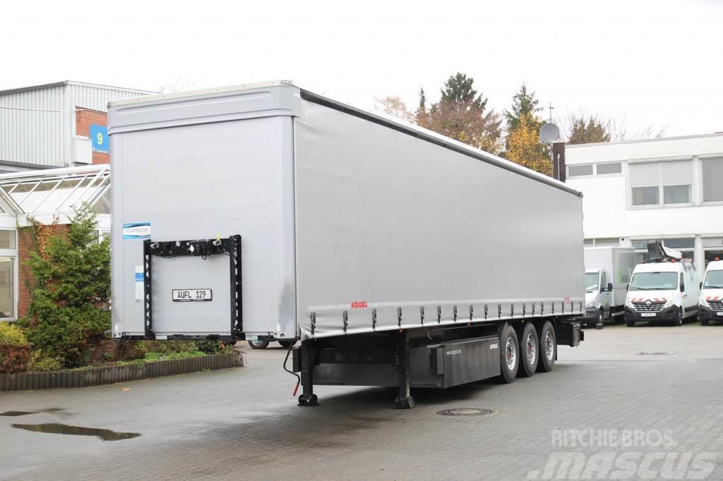 Kögel Plane Edscha Liftachse Coil NUR Miete-Rent Bortinių sunkvežimių priekabos su nuleidžiamais bortais