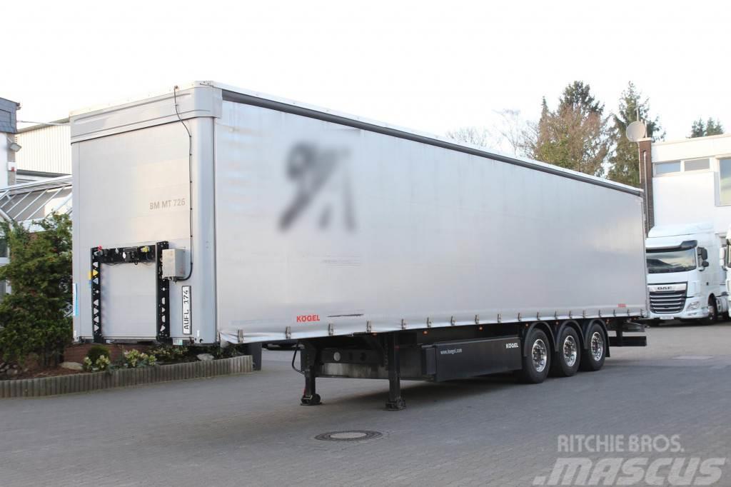 Kögel Plane Edscha Liftachse Palettenkasten Bortinių sunkvežimių priekabos su nuleidžiamais bortais