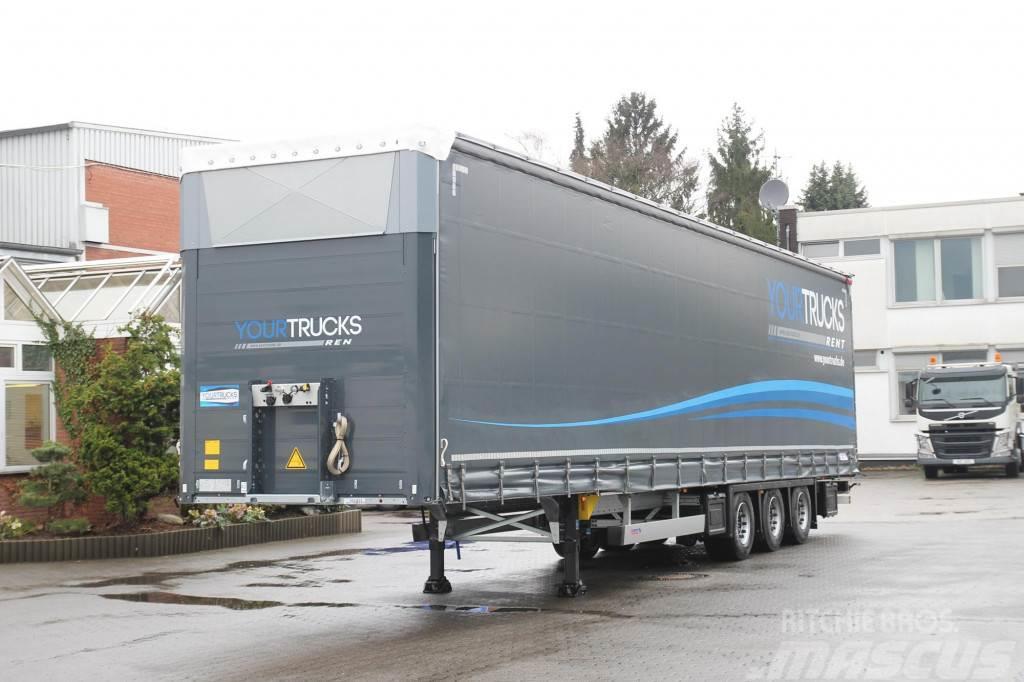 SCHMITZ Mega Plane Hubdach Liftachse Miete Rent only Bortinių sunkvežimių priekabos su nuleidžiamais bortais