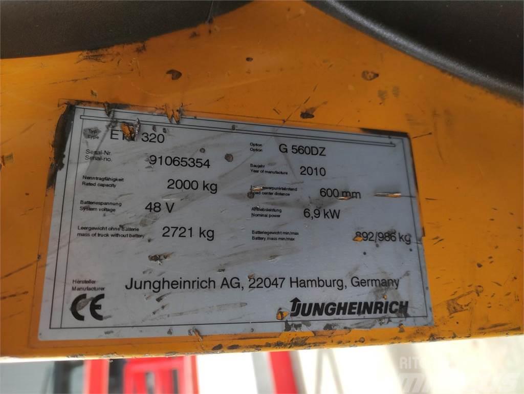 Jungheinrich ETV320 Šakiniai krautuvai su prailgintu keltuvu